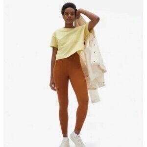 NWT! Everlane ReNew Legging Regular Length High Rise Burnt Amber XS